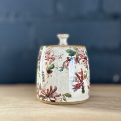 Handcrafted Ceramic Lidded Jar – Honeysuckle | Windsong Collection