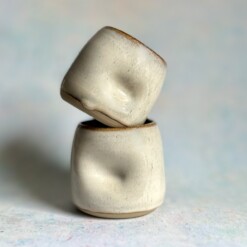 Handcrafted Ceramic Dimple Cup – Birchlight | Windsong Collection